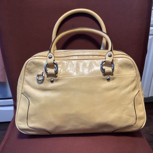 Coach Yellow Leather Poppy Satchel Handbag Shoulder Bag No. A1269-17888 - Picture 16 of 16